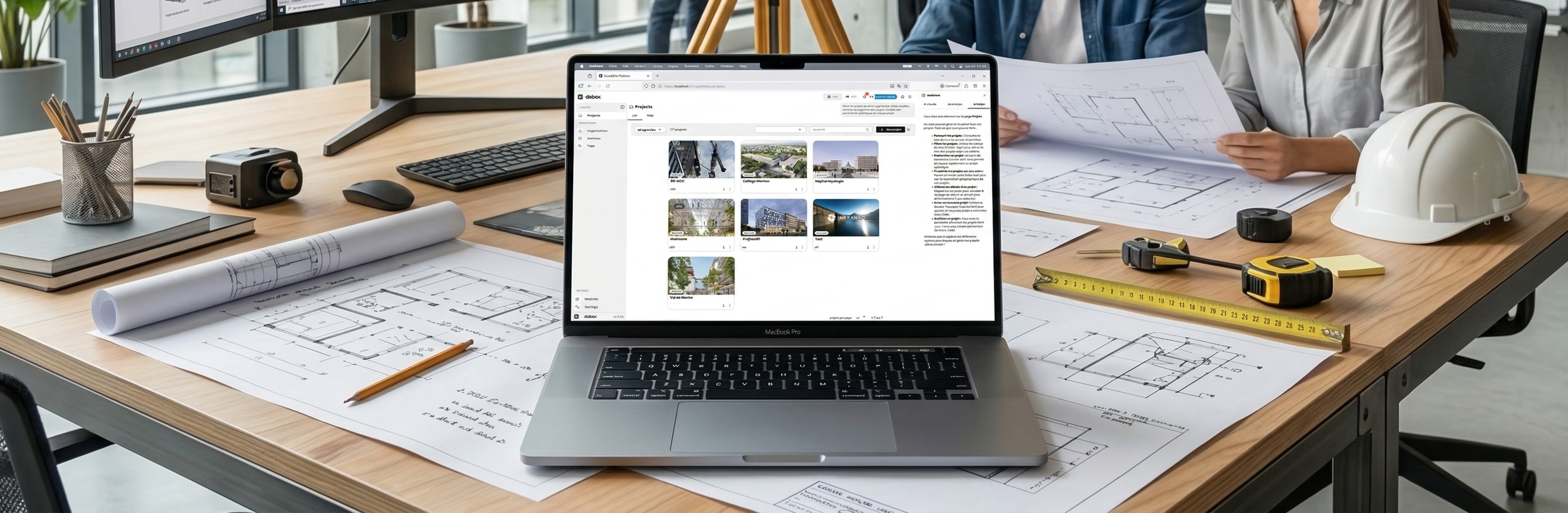 Plateforme dabox dans un bureau d'études
